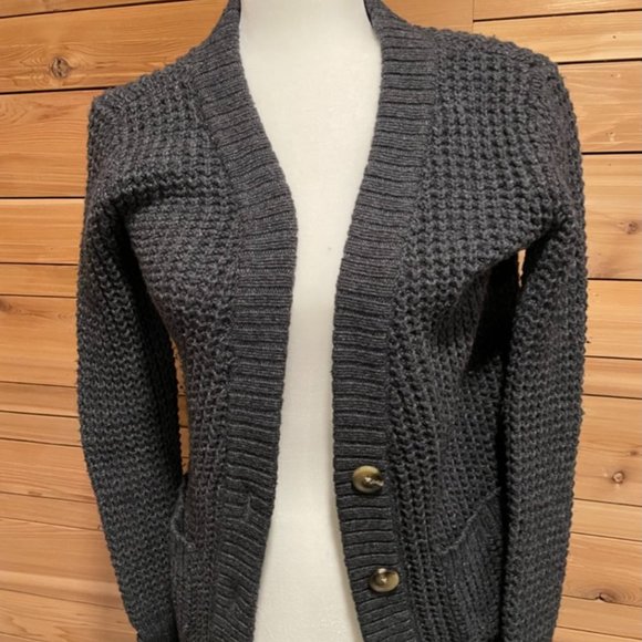 aerie Sweaters - Aerie chunky soft charcoal grey long sweater - size small